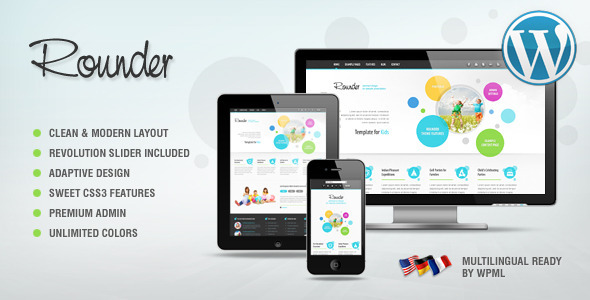 Rounder: Multi-Purpose Adaptive WordPress Theme