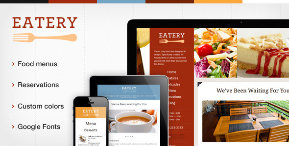 Eatery – Responsive Restaurant WordPress Theme