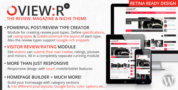 View:r, visitor/author review magazine niche theme