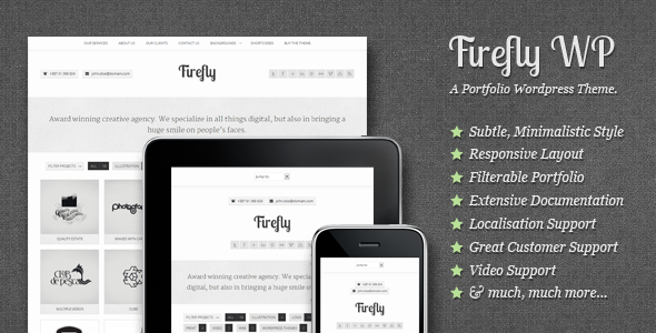 Firefly: Interactive & Responsive Portfolio Theme