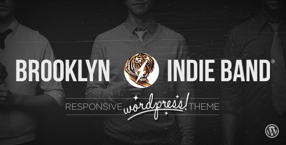 Brooklyn Indie Band – Responsive WordPress Theme