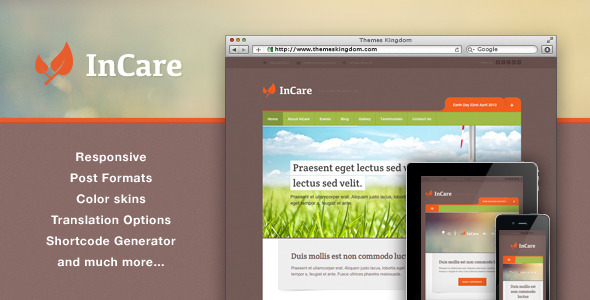 InCare – Responsive Eco/NonProfit WordPress Theme
