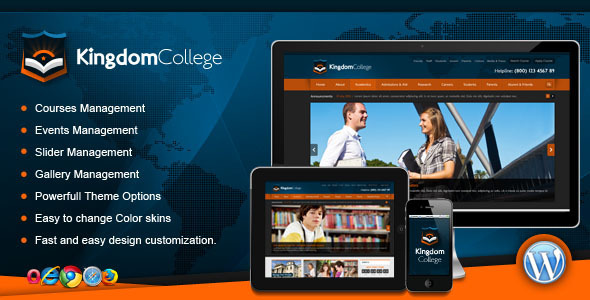 Kingdom College – Educational WordPress Theme
