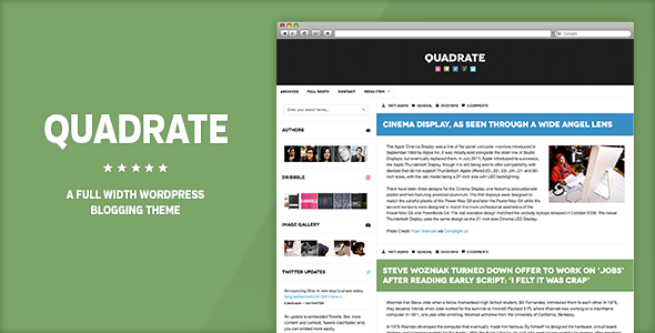 Quadrate WordPress Theme