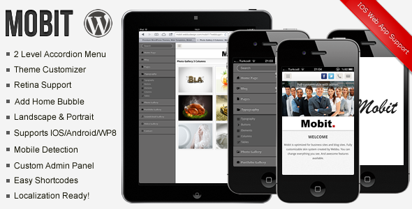 Mobit Mobile WordPress Template