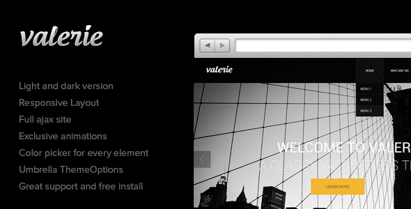 Valerie – Photography WordPress Theme