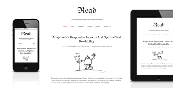 Read WP – Responsive HTML5 Minimalist Theme