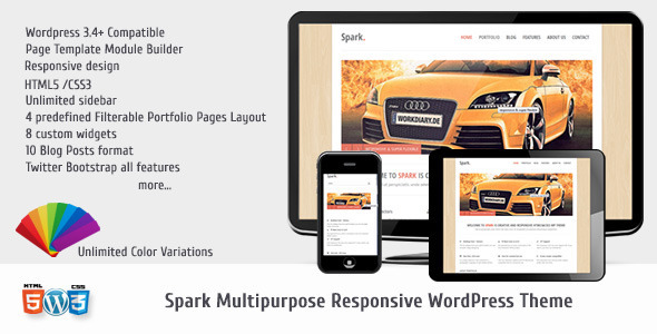 Spark Responsive Multi-Purpose WP Theme