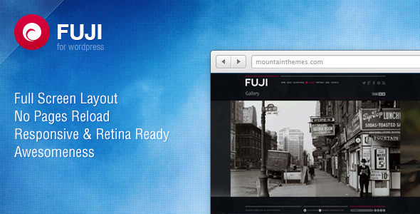 Fuji – Full Screen, Responsive & Retina Ready