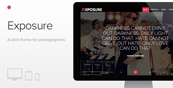 Exposure, Fullscreen Responsive Photography theme