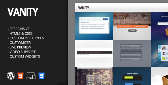 Vanity WordPress Theme