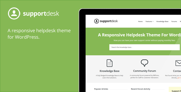 Support Desk – A Responsive Helpdesk Theme