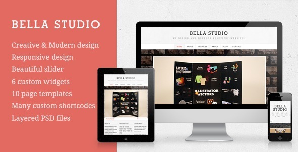 Bella Studio – Creative Portfolio WordPress Theme