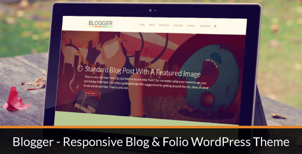 Blogger – Responsive Blog & Folio WordPress Theme