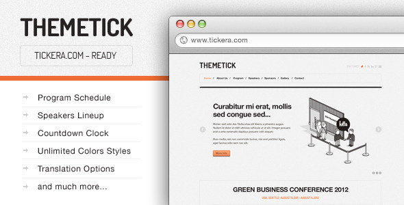 Themetick – Event Management WordPress Theme