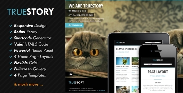 TrueStory – Fullscreen WordPress Theme