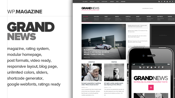 GrandNews – Responsive Rating Magazine Theme