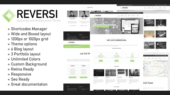 Reversi – Multipurpose WordPress Theme