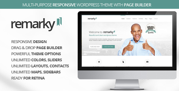 Remarky – Responsive Multi-Purpose WordPress Theme