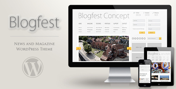 Blogfest WordPress Magazine News and Blog Theme