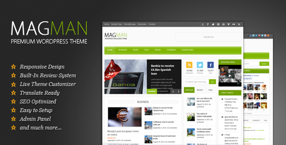 MagMan – Responsive News/Blog WP theme