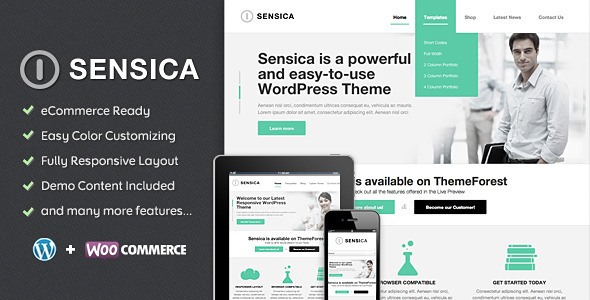 Sensica – Responsive WordPress Theme