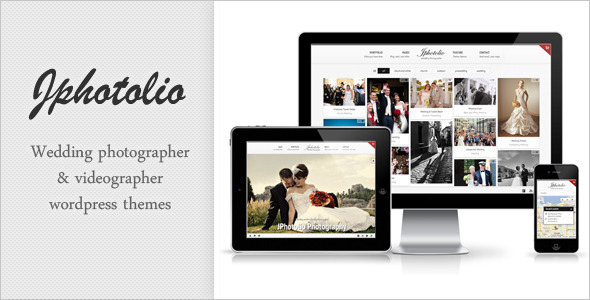 JPhotolio: Responsive Wedding Photography WP Theme