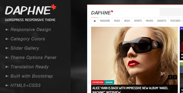 Daphne – WordPress Responsive News Theme