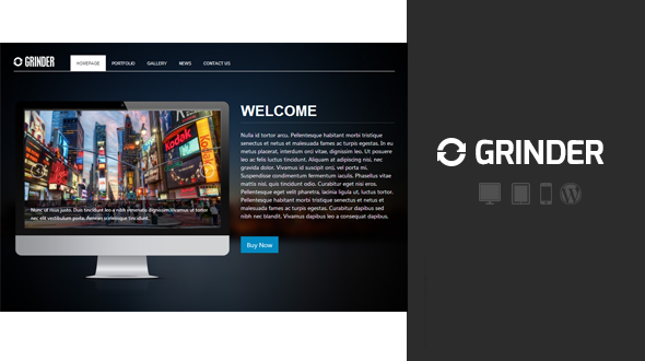 Grinder Corporate WordPress Theme