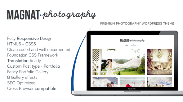 Magnat Photography WordPress Theme