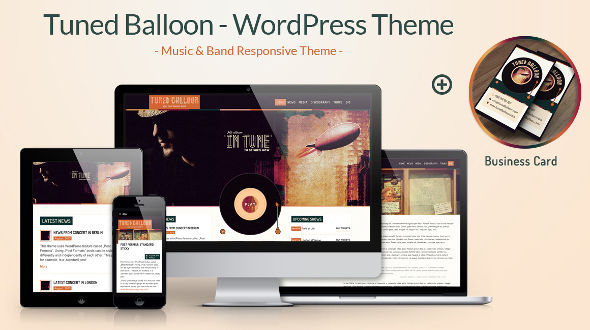 Tuned Balloon – Music WordPress Theme