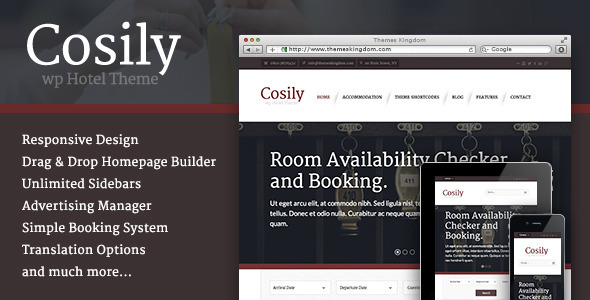 Cosily – WordPress Theme for hotels
