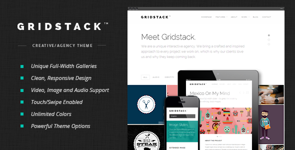 GridStack – Responsive Agency WordPress Theme