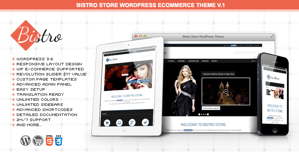 Bistro Store e-Commerce WordPress Theme