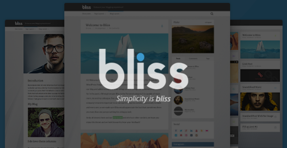 Bliss | Personal Minimalist WordPress Blog Theme