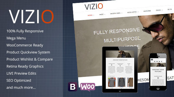 Vizio – Multipurpose e-Commerce Ready WordPress Theme