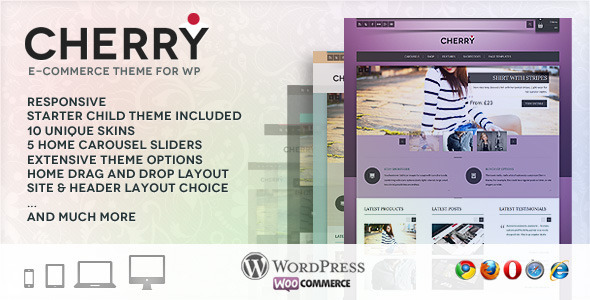 Cherry – responsive e-commerce theme for WP