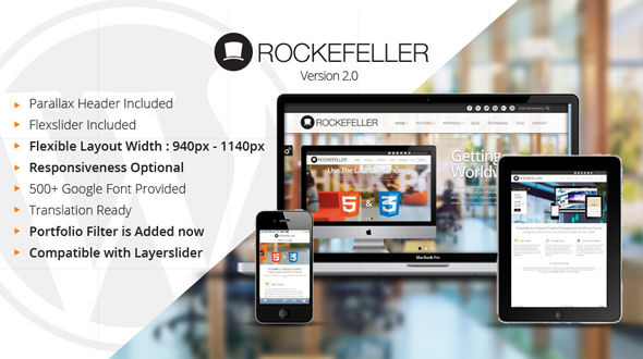 Rockefeller – Flexible & Multipurpose WP Theme