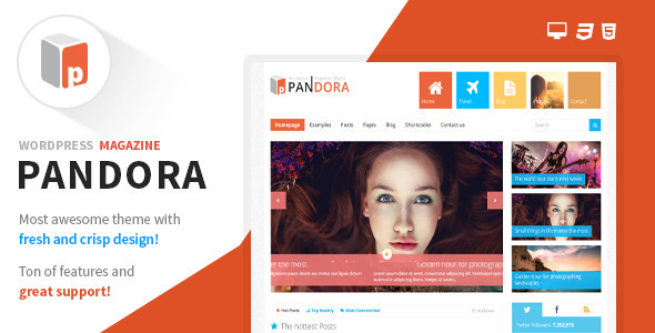 Pandora – Responsive WordPress Magazine Theme