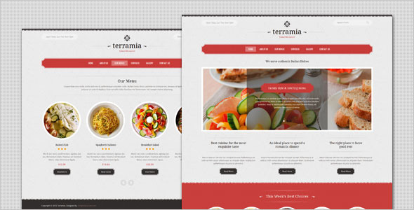 Terramia – Classic Restaurant WordPress Theme
