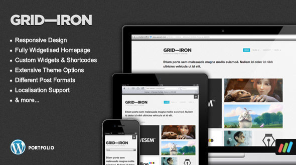 Gridiron – Responsive Premium WordPress Portfolio Theme