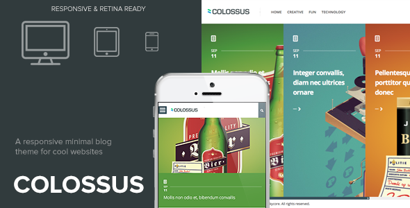 Colossus – Minimal Creative Blog Theme