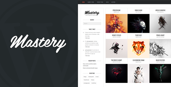 Mastery – Portfolio WordPress Theme