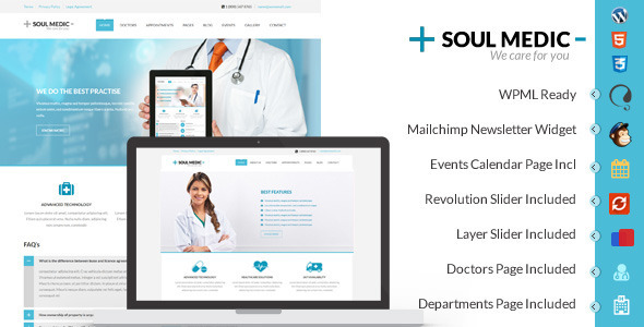 SoulMedic | Flat Responsive Medical & Health Theme