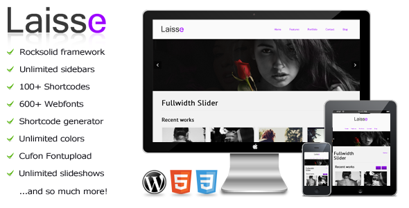 Laisse, clean WordPress theme