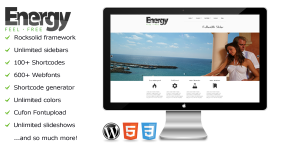 Energy – a premium WordPress Theme
