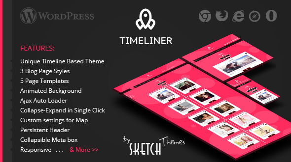 Timeliner – Minimal Ultra Responsive WordPress Theme