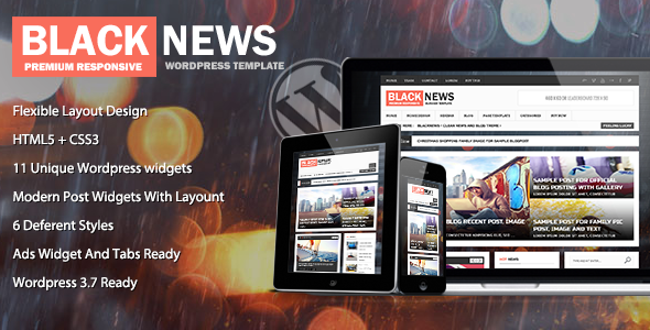 BlackNews – News & Magazine Premium WordPressTheme