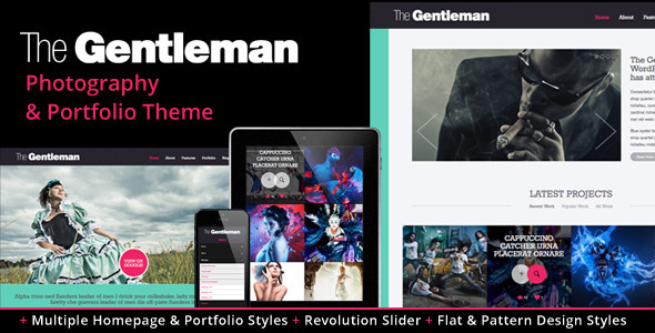 The Gentleman – Photography & Portfolio Theme
