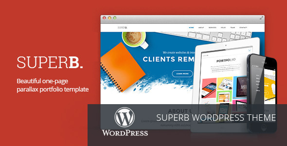 Superb – Responsive One-Page WordPress Theme